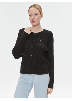 Tommy Hilfiger Kardigan Co Mini WW0WW40265 Czarny Regular Fit ze sklepu MODIVO w kategorii Swetry damskie - zdjęcie 182703832