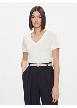 Tommy Hilfiger T-Shirt New Cody WW0WW40584 Biały Slim Fit ze sklepu MODIVO w kategorii Bluzki damskie - zdjęcie 182703853