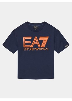 EA7 Emporio Armani T-Shirt 3DBT57 BJ02Z 1554 Granatowy Regular Fit ze sklepu MODIVO w kategorii T-shirty chłopięce - zdjęcie 182703861