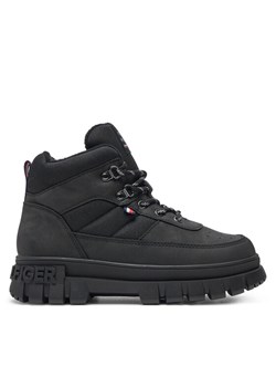 Tommy Hilfiger Trzewiki Lace-Up Bootie T3X5-33707-1492 S Czarny - id: 0000304428302 - marki Tommy Hilfiger - 182703902 Tommy Hilfiger Trzewiki Lace-Up Bootie T3X5-33707-1492 S Czarny ze sklepu MODIVO w kategorii Buty zimowe dziecięce - zdjęcie 182703902