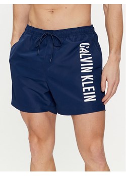 Calvin Klein Swimwear Szorty kąpielowe KM0KM01004 Granatowy Regular Fit ze sklepu MODIVO w kategorii Kąpielówki - zdjęcie 182703934