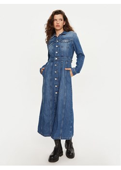 Tommy Jeans Sukienka jeansowa DW0DW19738 Niebieski Regular Fit ze sklepu MODIVO w kategorii Sukienki - zdjęcie 182703970