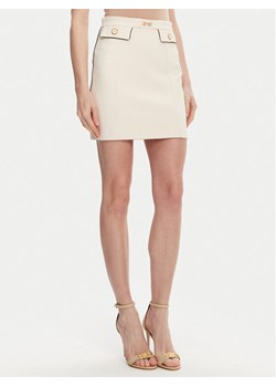 Elisabetta Franchi Spódnica mini GO-T03-51E2 Écru Regular Fit ze sklepu MODIVO w kategorii Spódnice - zdjęcie 182703990