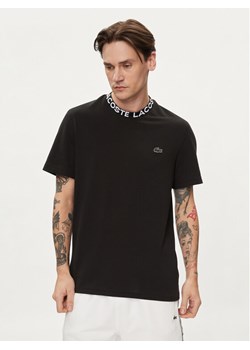 Lacoste T-Shirt TH7488 Czarny Regular Fit ze sklepu MODIVO w kategorii T-shirty męskie - zdjęcie 182704021