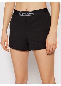Calvin Klein Underwear Szorty piżamowe 000QS6799E Czarny Regular Fit ze sklepu MODIVO w kategorii Piżamy damskie - zdjęcie 182704110