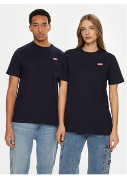 Hunter T-Shirt HARU0006242 Granatowy Regular Fit ze sklepu MODIVO w kategorii Bluzki damskie - zdjęcie 182704153