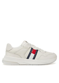 Tommy Jeans Sneakersy Tjm Retrocasual Runner EM0EM01528 Biały ze sklepu MODIVO w kategorii Buty sportowe męskie - zdjęcie 182704184