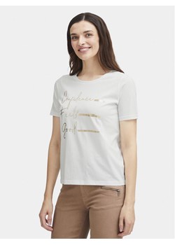 Fransa T-Shirt 20613424 Biały Regular Fit ze sklepu MODIVO w kategorii Bluzki damskie - zdjęcie 182704190