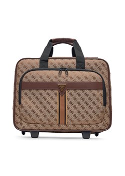 Guess Walizka kabinowa TMNAST P5143 Beżowy ze sklepu MODIVO w kategorii Walizki - zdjęcie 182704231