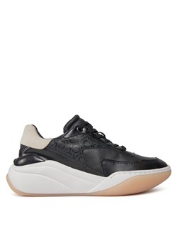 Calvin Klein Sneakersy Wedge Lace Up Epi Mono HW0HW01899 Czarny ze sklepu MODIVO w kategorii Buty sportowe damskie - zdjęcie 182704314