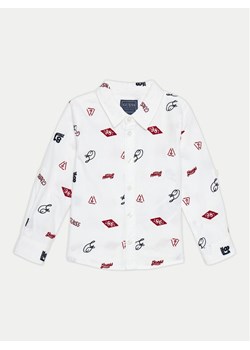 Guess Koszula N4BH02 W9CL0 Biały Regular Fit ze sklepu MODIVO w kategorii Koszule dziewczęce - zdjęcie 182704332
