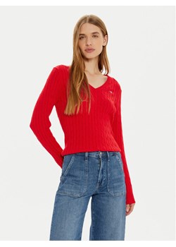 Gant Sweter 4800101 Czerwony Slim Fit ze sklepu MODIVO w kategorii Swetry damskie - zdjęcie 182704351