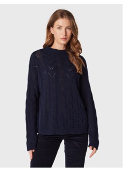 United Colors Of Benetton Sweter 1244D2017 Granatowy Relaxed Fit ze sklepu MODIVO w kategorii Swetry damskie - zdjęcie 182704391