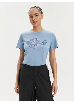 The North Face Koszulka techniczna Foundation Traces NF0A882U Niebieski Regular Fit ze sklepu MODIVO w kategorii Bluzki damskie - zdjęcie 182704493