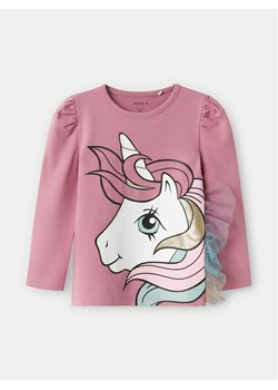 NAME IT Bluzka 13233940 Różowy Regular Fit ze sklepu MODIVO w kategorii Bluzki dziewczęce - zdjęcie 182704514