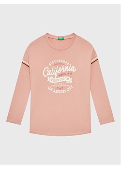 United Colors Of Benetton Bluzka 3VR5C108Q Różowy Regular Fit ze sklepu MODIVO w kategorii Bluzki dziewczęce - zdjęcie 182704662
