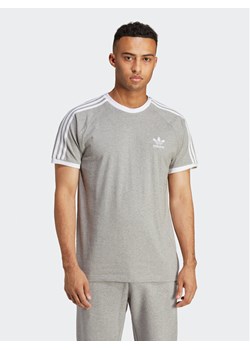 adidas T-Shirt Adicolor Classics 3-Stripes T-Shirt IA4848 Szary Slim Fit ze sklepu MODIVO w kategorii T-shirty męskie - zdjęcie 182704670