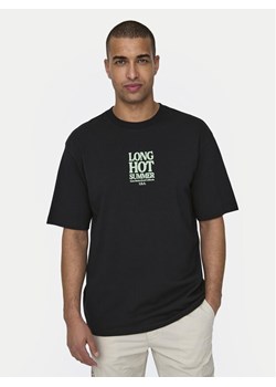 Only & Sons T-Shirt Kenny 22028736 Czarny Relaxed Fit ze sklepu MODIVO w kategorii T-shirty męskie - zdjęcie 182704824