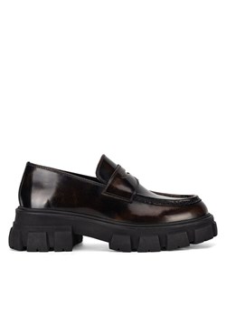 Badura Loafersy ELANA-01WI-002 Brązowy ze sklepu MODIVO w kategorii Lordsy damskie - zdjęcie 182704902