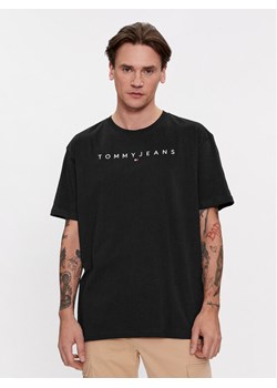 Tommy Jeans T-Shirt Linear Logo DM0DM17993 Czarny Regular Fit ze sklepu MODIVO w kategorii T-shirty męskie - zdjęcie 182704931