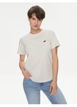Wrangler T-Shirt 112350191 Écru Regular Fit ze sklepu MODIVO w kategorii Bluzki damskie - zdjęcie 182704932