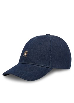 Tommy Hilfiger Czapka z daszkiem Elevated Chic Denim AW0AW17137 Granatowy ze sklepu MODIVO w kategorii Czapki z daszkiem damskie - zdjęcie 182705020