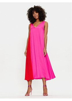 Lola Casademunt by Maite Sukienka codzienna MS2416023 123 Różowy Relaxed Fit ze sklepu MODIVO w kategorii Sukienki - zdjęcie 182705104