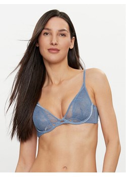 Hunkemöller Biustonosz z fiszbiną Molly 204623 Niebieski ze sklepu MODIVO w kategorii Biustonosze - zdjęcie 182705190