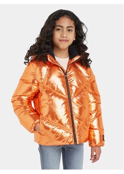 Calvin Klein Jeans Kurtka zimowa IG0IG02243 Pomarańczowy Regular Fit ze sklepu MODIVO w kategorii Kurtki dziewczęce - zdjęcie 182705241