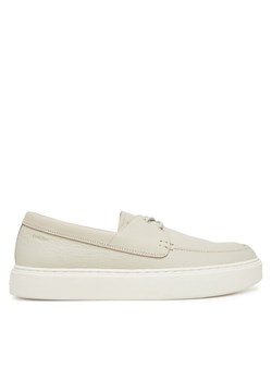 Calvin Klein Mokasyny Hybrid Lace Up Boat Lth HM0HM01812 Écru ze sklepu MODIVO w kategorii Mokasyny męskie - zdjęcie 182705302