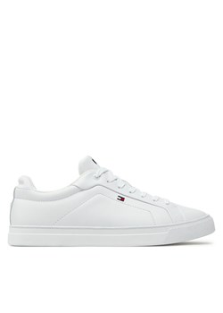 Tommy Hilfiger Sneakersy Icon Court Lth Flag Ess FM0FM05317 Biały ze sklepu MODIVO w kategorii Buty sportowe męskie - zdjęcie 182705353