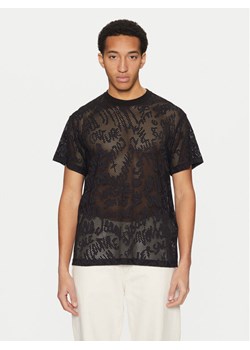 Versace Jeans Couture T-Shirt 78GAH6R0 Czarny Regular Fit ze sklepu MODIVO w kategorii T-shirty męskie - zdjęcie 182705404