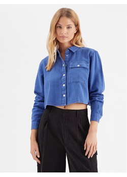 Noisy May Koszula jeansowa Maddy 27023614 Niebieski Cropped Fit - id: 0000301792208 - marki Noisy May - 182705451 Noisy May Koszula jeansowa Maddy 27023614 Niebieski Cropped Fit ze sklepu MODIVO w kategorii Koszule damskie - zdjęcie 182705451