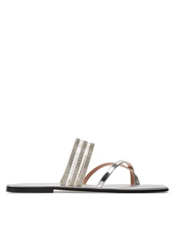 Pollini Japonki SA28220C0ITY199A Srebrny ze sklepu MODIVO w kategorii Klapki damskie - zdjęcie 182705464