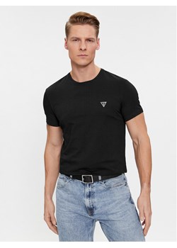 Guess T-Shirt Caleb U97M00 KCD31 Czarny Slim Fit ze sklepu MODIVO w kategorii T-shirty męskie - zdjęcie 182705511