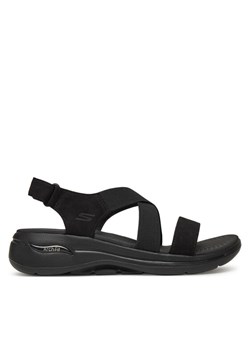 Skechers Sandały Go Walk Arch Fit Sandal-Treasured 140257/BBK Czarny ze sklepu MODIVO w kategorii Sandały damskie - zdjęcie 182705592