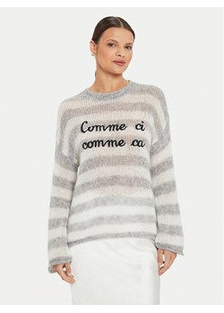 Kontatto Sweter 3M0195 AI253M23.V068 Biały Relaxed Fit ze sklepu MODIVO w kategorii Swetry damskie - zdjęcie 182705683