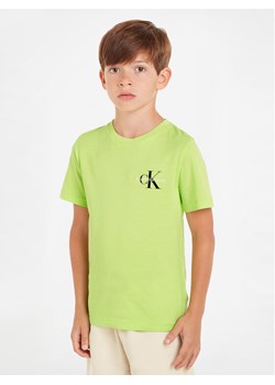 Calvin Klein Jeans T-Shirt Monogram IB0IB01231 Zielony Regular Fit ze sklepu MODIVO w kategorii T-shirty chłopięce - zdjęcie 182705700