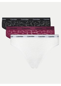 Calvin Klein Underwear Komplet 3 par fig brazylijskich 000QD5225E Kolorowy ze sklepu MODIVO w kategorii Majtki damskie - zdjęcie 182705730