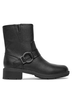 Clarks Botki Hearth Cross 261742344 Czarny ze sklepu MODIVO w kategorii Botki - zdjęcie 182705743