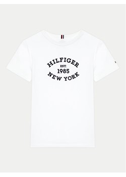 Tommy Hilfiger T-Shirt Monotype Flock KB0KB08658 Biały Regular Fit ze sklepu MODIVO w kategorii T-shirty chłopięce - zdjęcie 182705872