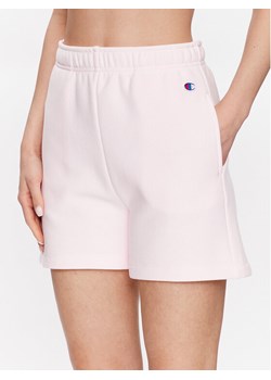 Champion Szorty sportowe Minimal Reverse Weave 116247 Różowy Regular Fit ze sklepu MODIVO w kategorii Szorty - zdjęcie 182705911