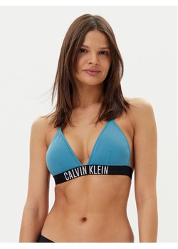 Calvin Klein Swimwear Góra od bikini KW0KW02854 Niebieski ze sklepu MODIVO w kategorii Stroje kąpielowe - zdjęcie 182705912