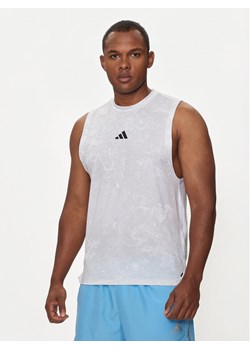 adidas Koszulka techniczna Power Workout IS3843 Biały Regular Fit ze sklepu MODIVO w kategorii T-shirty męskie - zdjęcie 182705951
