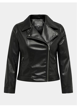 ONLY Carmakoma Kurtka z imitacji skóry Becca 15313535 Czarny Slim Fit ze sklepu MODIVO w kategorii Kurtki damskie - zdjęcie 182706110
