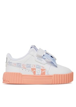 Puma Sneakersy Carina 3.0 HK&FR V Inf 401421 01 Biały ze sklepu MODIVO w kategorii Buty sportowe dziecięce - zdjęcie 182706132