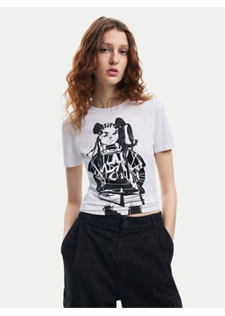 Desigual T-Shirt Choi Lacroix 24WWTK90 Biały Slim Fit ze sklepu MODIVO w kategorii Bluzki damskie - zdjęcie 182706290