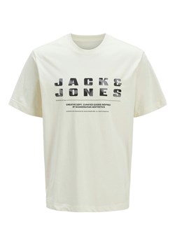 Jack&Jones T-Shirt Recharge 12274716 Beżowy Relaxed Fit ze sklepu MODIVO w kategorii T-shirty męskie - zdjęcie 182706312