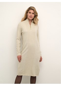 Cream Sukienka dzianinowa Crdela Knit 10611862 Beżowy Straight Fit ze sklepu MODIVO w kategorii Sukienki - zdjęcie 182706423