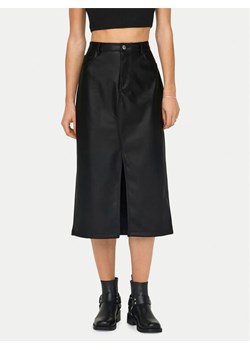 ONLY Spódnica z imitacji skóry Kiri 15324778 Czarny Regular Fit ze sklepu MODIVO w kategorii Spódnice - zdjęcie 182706490